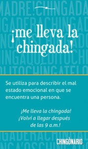 Me lleva la chingada