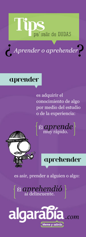 ¿Aprender o aprehender?