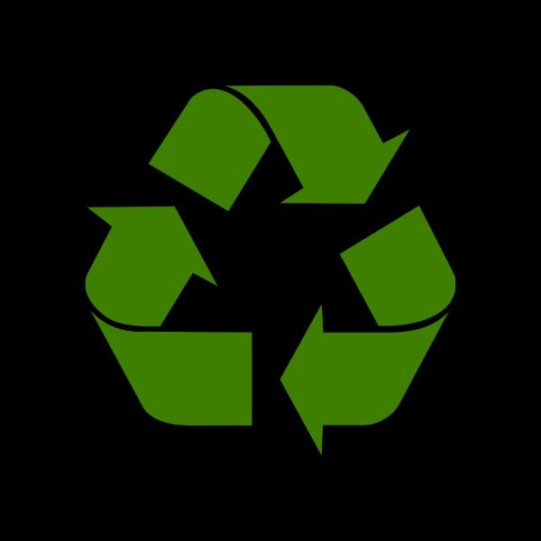 el triangulo verde del reciclaje