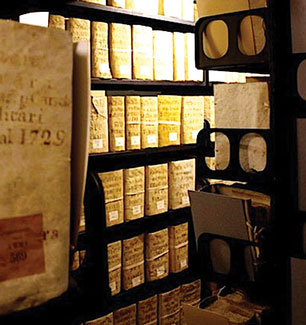El recinto de los archivos secretos del Vaticano