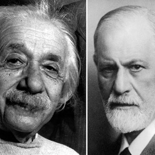 Freud y Einstein discuten sobre la paz