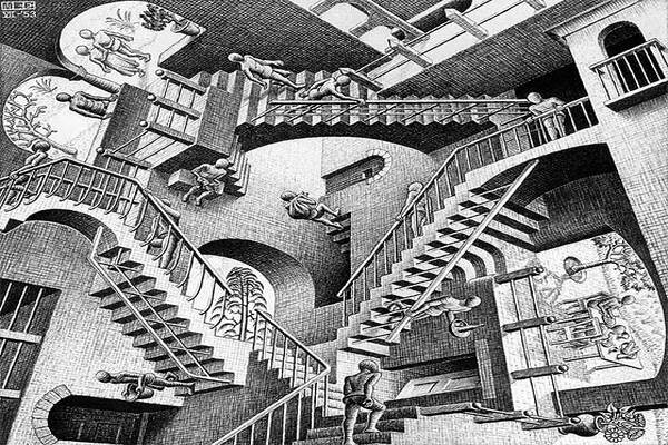 Cornelis Escher - Relativity, 1953