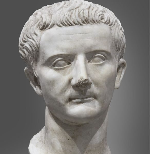 Busto Tusculum de Tiberio. Emperador romano que se vio envuelto en múltiples escándalos sexuales