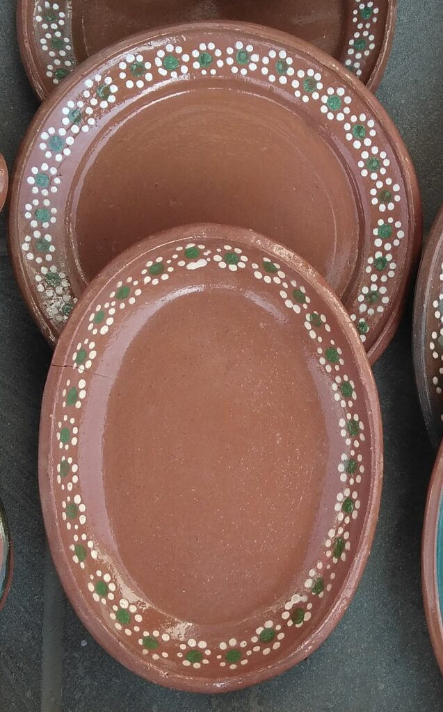 Barro rojo con capulineado capula, michoacan